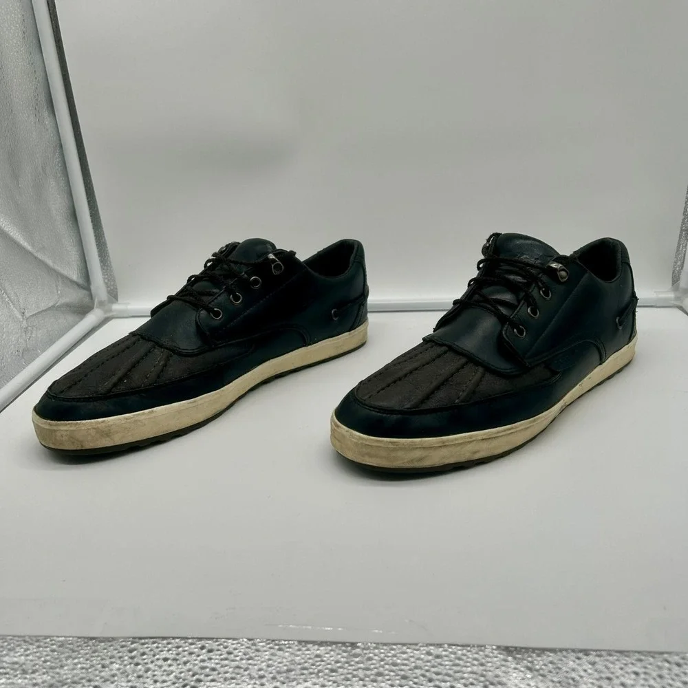 Polo Ralph Lauren Ramiro Shoes Men 13 Leather Duck Boat Sneaker Casual‎ Black